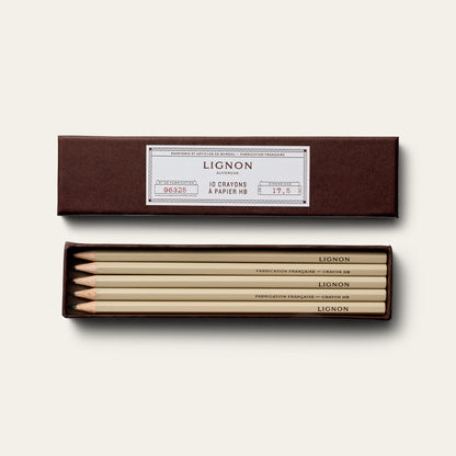 Boîte de crayons de papier HB — LIGNON — beige — vue 2