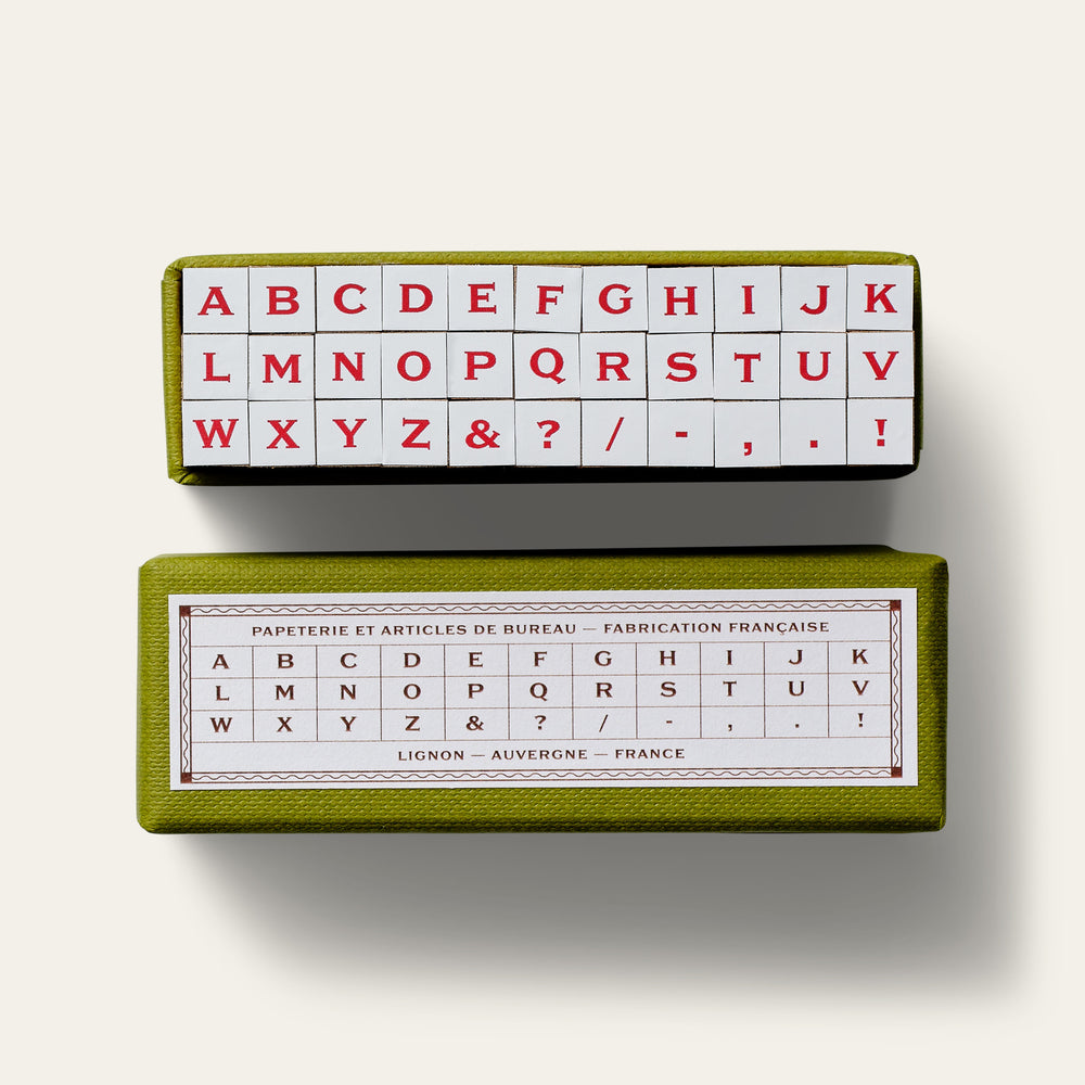 Alphabet stamps